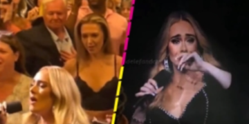 Adele se conmueve hasta el llanto por el gesto de un hombre entre su público