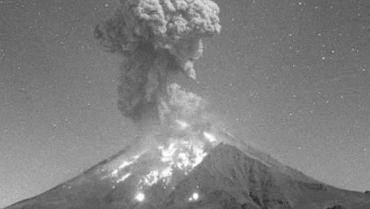 Volcán Popocatépetl registra dos grandes explosiones; Alerta permanece en Amarillo Fase 2