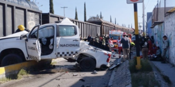 Tren impacta patrulla de la Guardia Nacional en Guanajuato; hay dos muertos