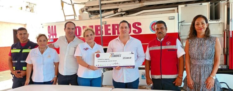 Cuerpo de Bomberos de Cancún recibe generoso donativo