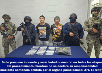Capturan SSC Y Semar a 2 personas con narcoticos en Cozumel
