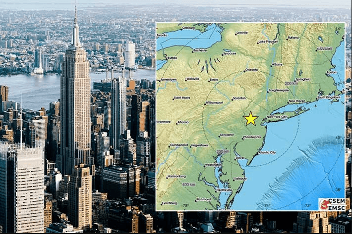 El inesperado temblor de 4,8 en Nueva York