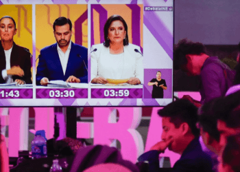 Sheinbaum, Gálvez y Máynez proponen cambios a debates del INE