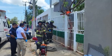 Abuelito de Cancún termina con la pierna desgarrada