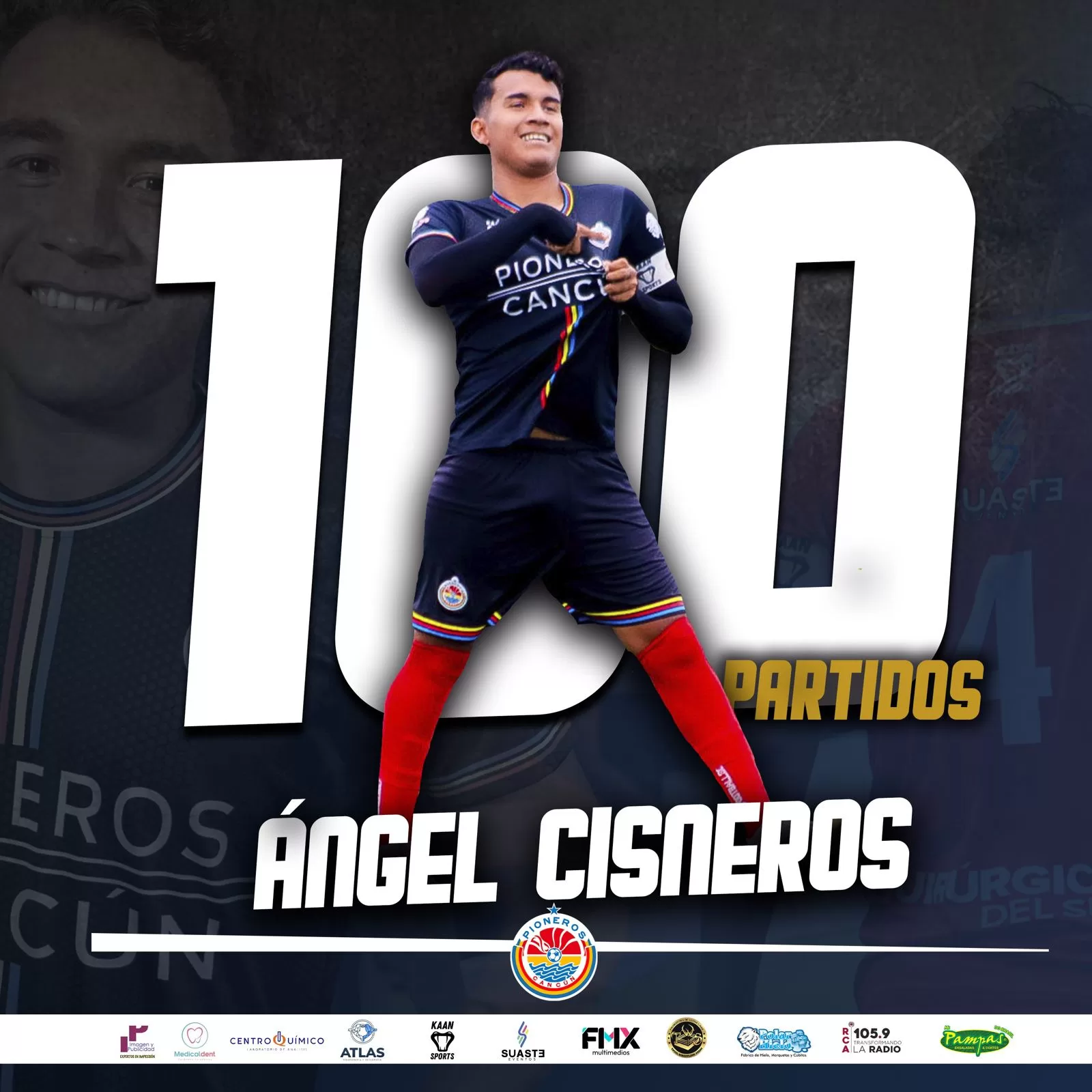 Ángel Cisneros, líder pionero reconocido por disputar 100 juegos