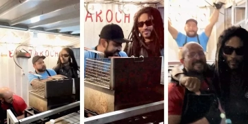 Lenny Kravitz saborea la comida callejera de la CDMX