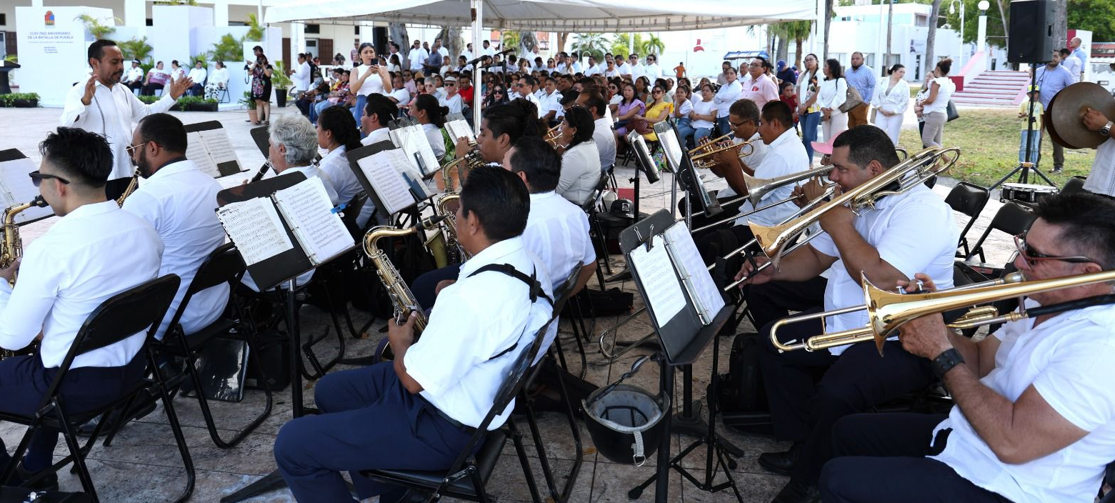 Conmemoran el 162 Aniversario de la Batalla de Puebla en Chetumal