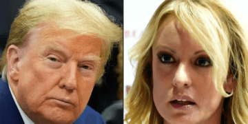 La imagen de Stormy Daniels en el juicio contra Trump
