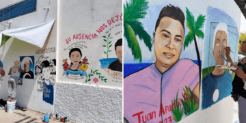 Este 10 de mayo pintan Madres Buscadoras rostros de sus hijos desaparecidos
