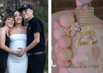 Dani Flow celebra el baby shower de su novia junto a su esposa