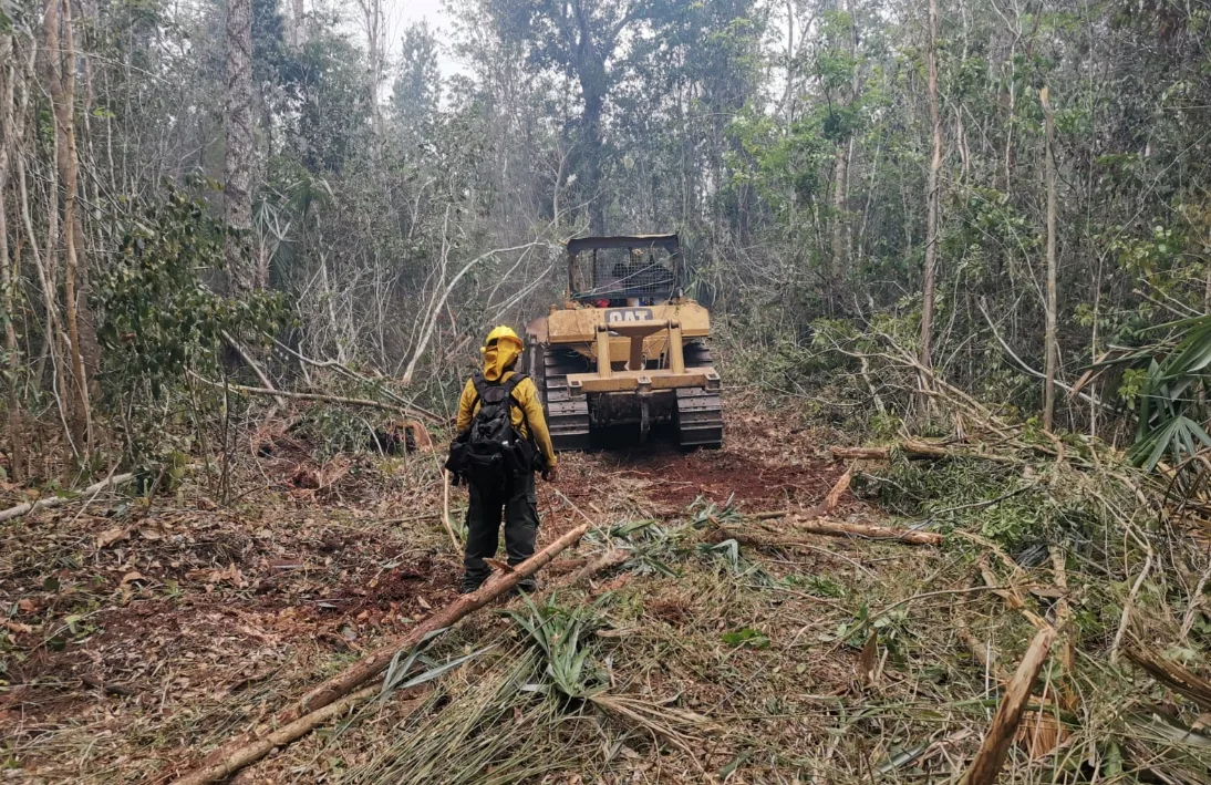 Acciones conjuntas contra incendios en Quintana Roo