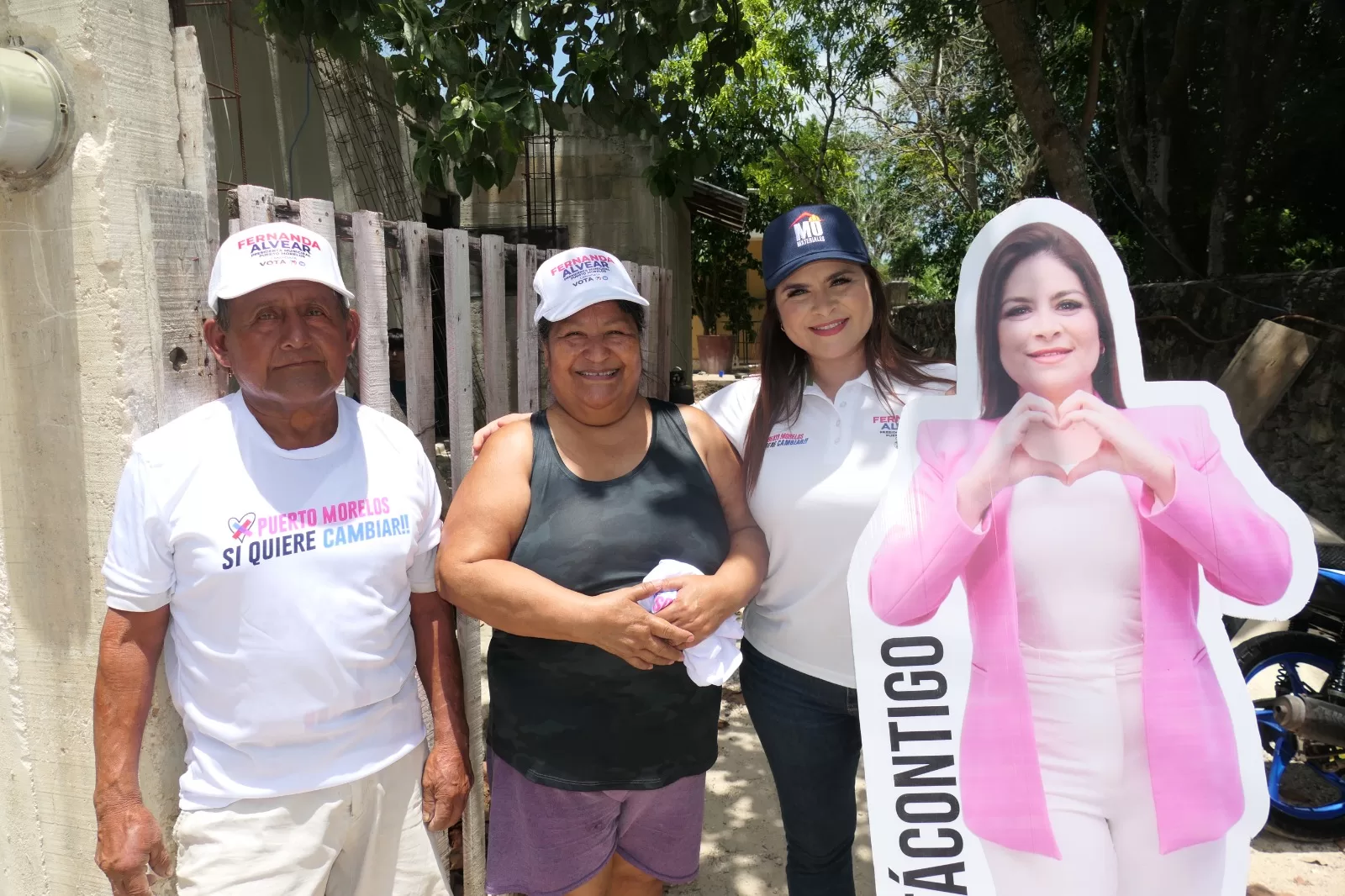 Compromisos de Fernanda Alvear en Puerto Morelos