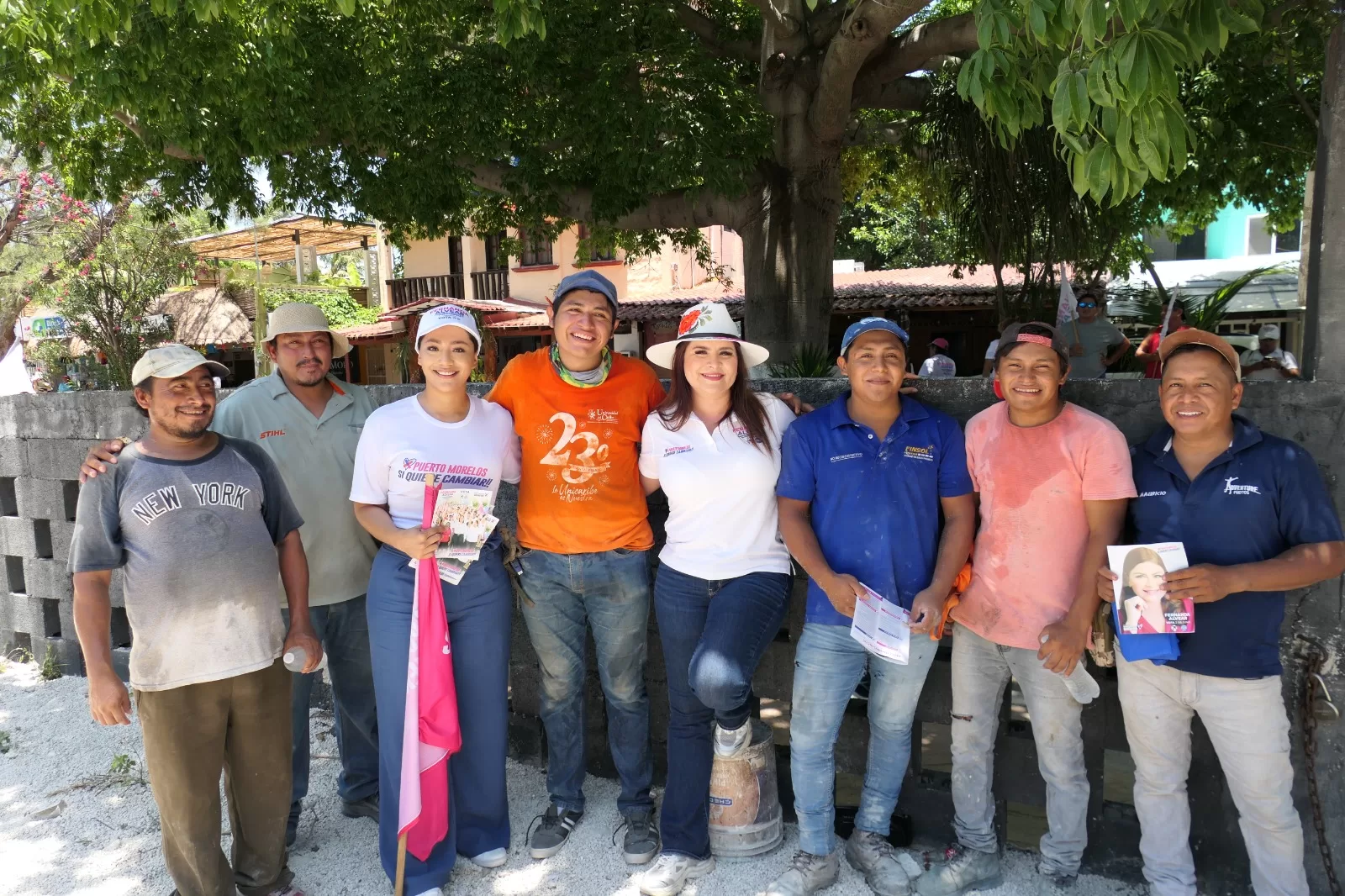 Señala Fernanda Alvear el abandono a los más necesitados de Puerto Morelos