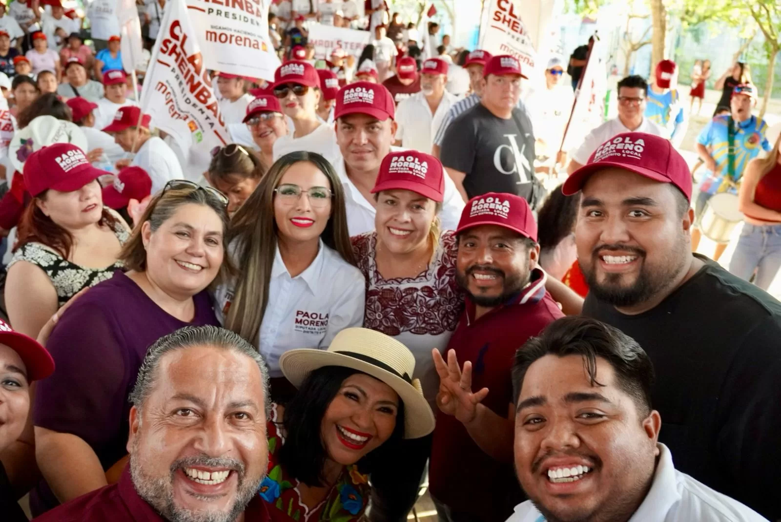 En su cierre de campaña Paola Moreno llama a trabajar juntos