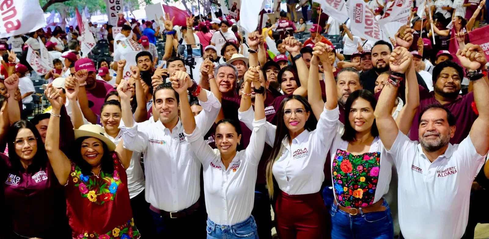 En su cierre de campaña Paola Moreno llama a trabajar juntos