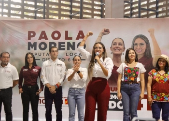 Paola Moreno cerró su campaña destacando el empoderamiento de las mujeres