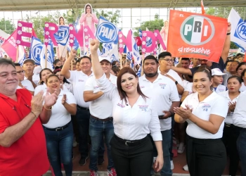 Llama Fernanda Alvear a los portomorelenses a sumarse al proyecto del cambio