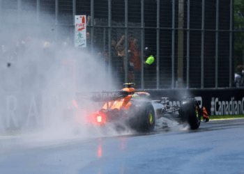 GP de Canadá: lluvia arruina la FP1 y Checo Pérez entra en el top 10