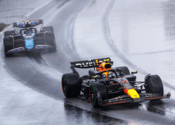 Sanción de tres posiciones para Checo Pérez en GP de España