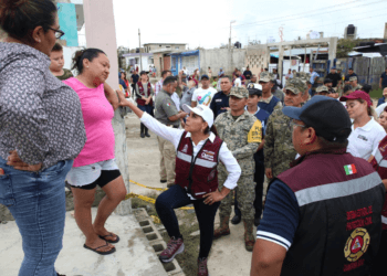 Recorre Mara Lezama colonias afectadas por inundaciones