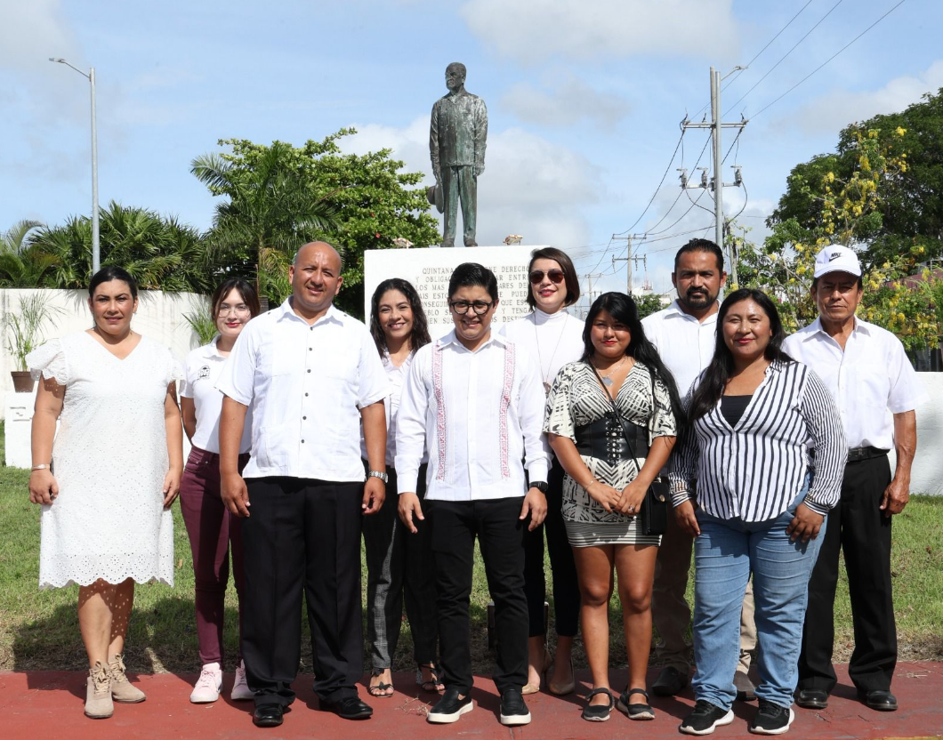 Conmemoran 128 aniversario del natalicio de don Javier Rojo Gómez en Chetumal