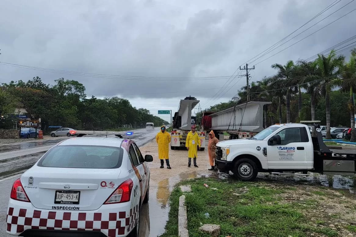 Mantiene IMOVEQROO Operativo Tormenta debido a las fuertes lluvias