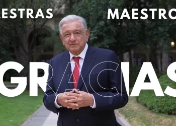 Despedida con gratitud de AMLO al magisterio