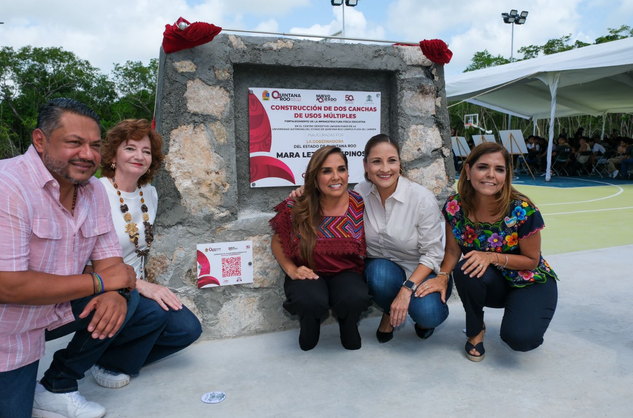 Entrega Mara Lezama infraestructura nueva en la UAQROO Playa del Carmen