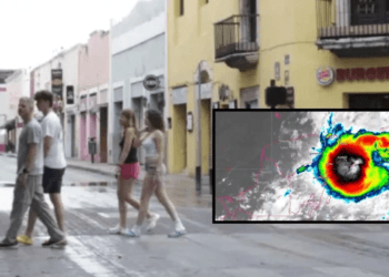 Turistas en Merida desafían las recomendaciones ante llegada de Beryl