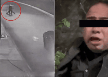 Vecinos rescatan a una mujer de ser abusada por un motociclista en plena calle