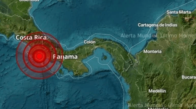 Panamá registra sismo de 5.9 grados de magnitud