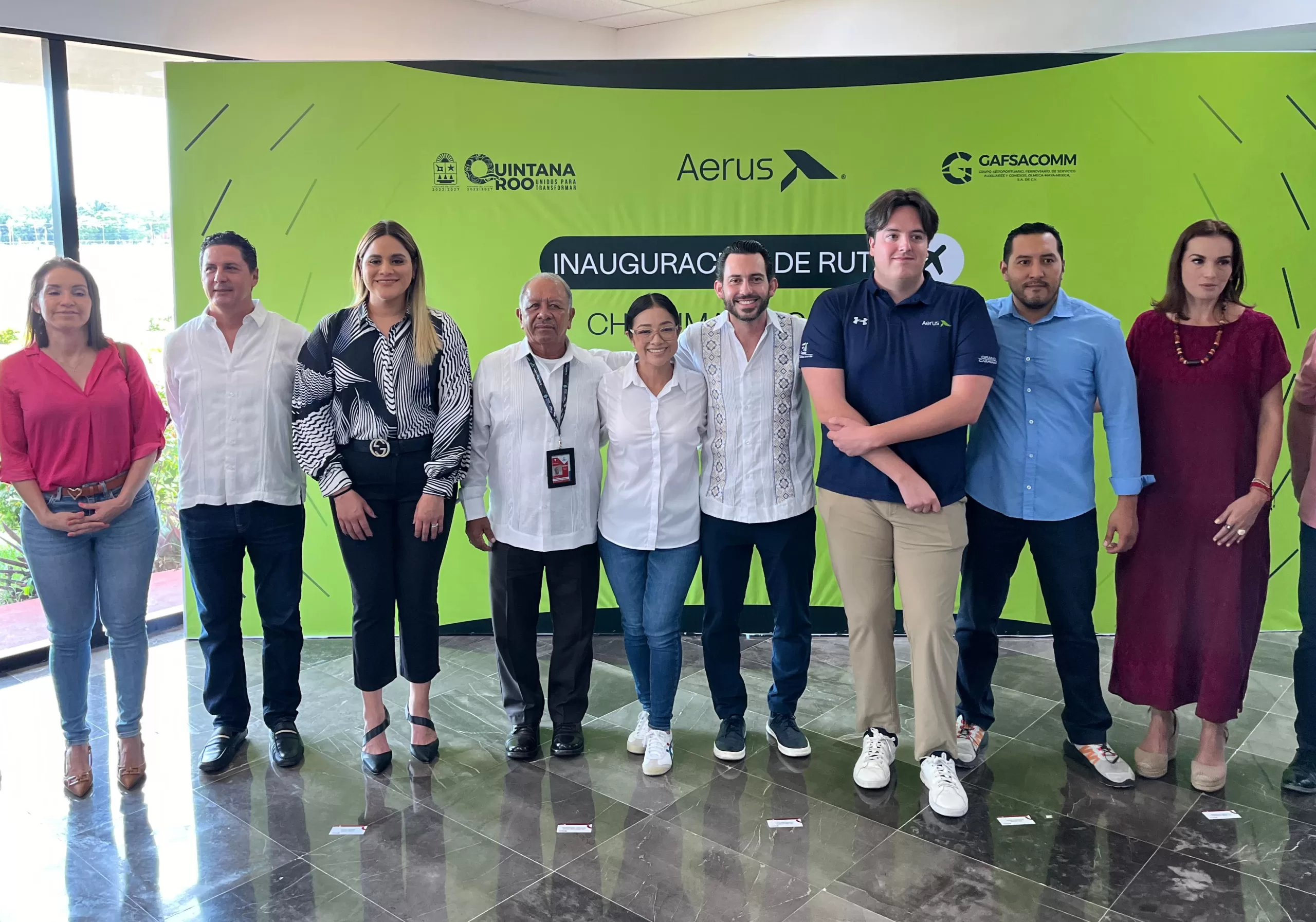 Aerolínea AERUS inaugura el vuelo Cancún-Chetumal-Cancún