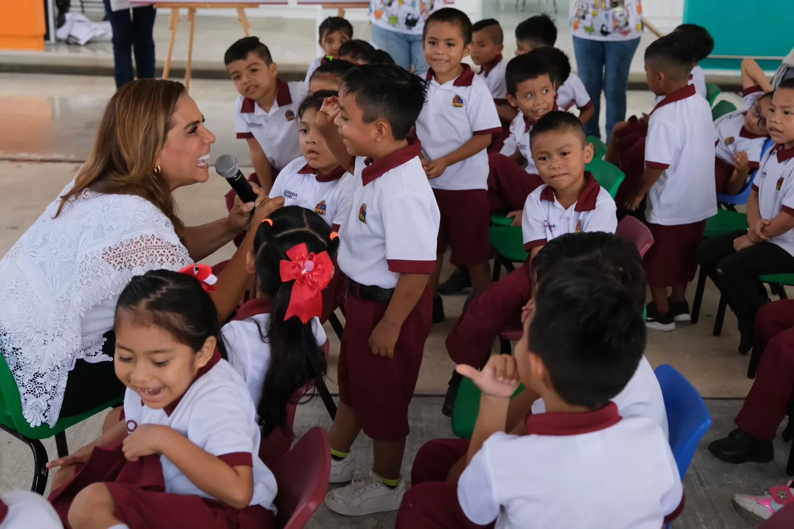 Entrega Mara Lezama edificio nuevo a preescolar de nueva creación en Cancún