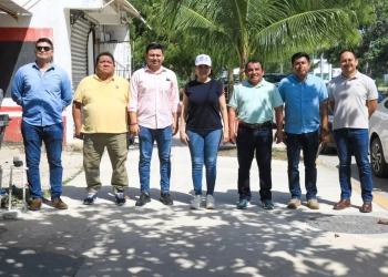 Lili Campos supervisa obras concluidas en Solidaridad para mejorar la infraestructura educativa y urbana