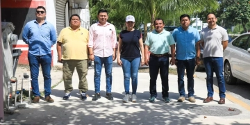 Lili Campos supervisa obras concluidas en Solidaridad para mejorar la infraestructura educativa y urbana