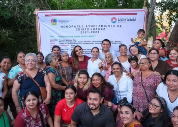 Mara Lezama da inicio construcción de parque en Cielo Nuevo