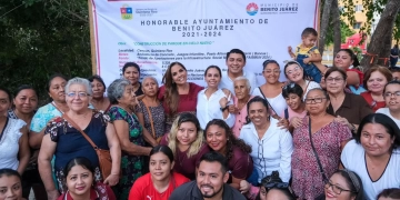 Mara Lezama da inicio construcción de parque en Cielo Nuevo