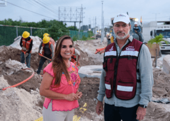 Cableado subterráneo del bulevar Colosio registra un 60% de avance