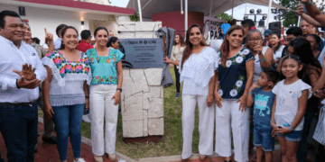 Inaugura Mara Lezama Parque Cultural Urbano de la Paz en Cancún