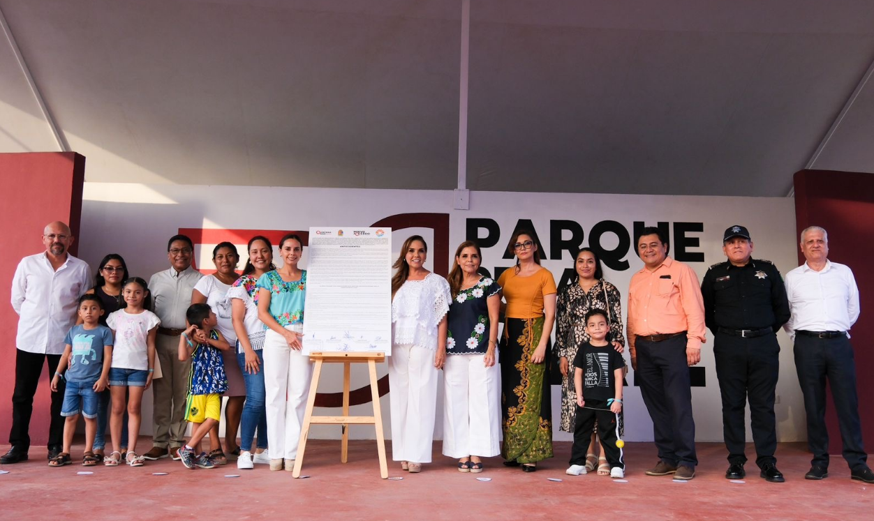 Inaugura Mara Lezama Parque Cultural Urbano de la Paz en Cancún