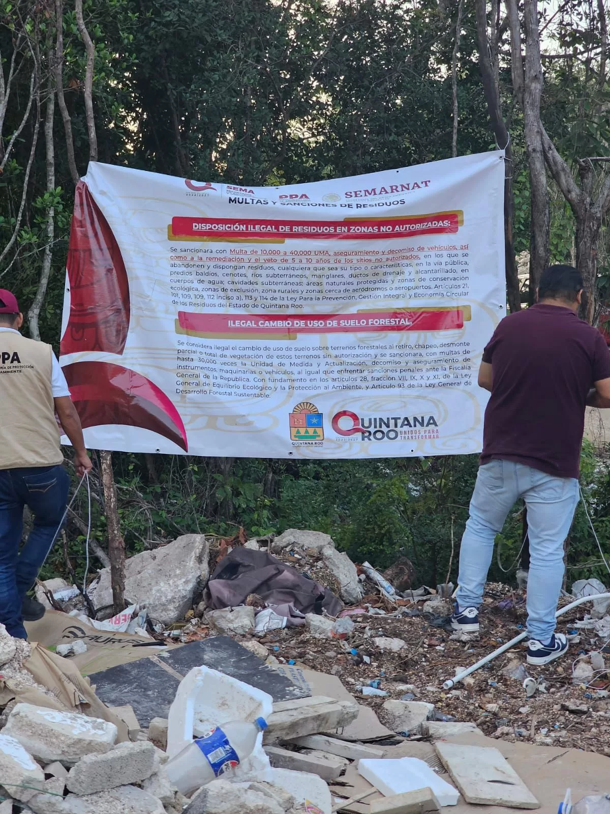 Clausura PPA basureros clandestinos en Chetumal