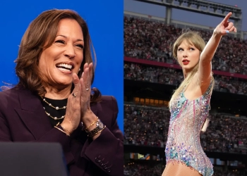 Taylor Swift desata especulaciones con fotos con silueta similar a Kamala Harris