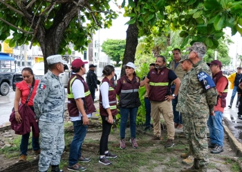 Mara Lezama supervisa medidas preventivas en Cancún ante la tormenta tropical "Helene"