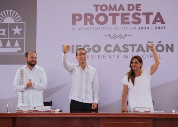 Diego Castañón toma protesta como presidente municipal de Tulum