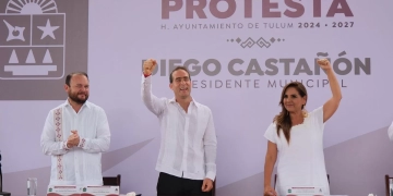 Diego Castañón toma protesta como presidente municipal de Tulum