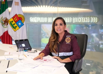 Mara Lezama informa sobre medidas preventivas ante el ciclón tropical "Nueve" en Quintana Roo