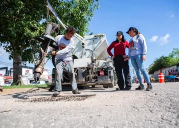 Solidaridad intensifica programa de bacheo en la ciudad para reparar daños acumulados