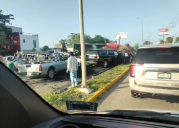Fatal accidente en la carretera Playa del Carmen - Puerto Morelos