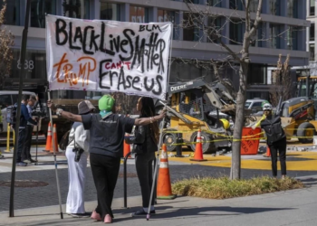 Retiran mural de ‘Black Lives Matter’ en Washington D.C. tras presión republicana