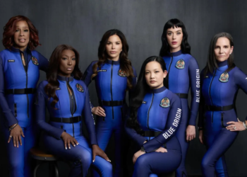 Blue Origin hace historia con primer vuelo suborbital exclusivamente femenino